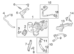 ENGINE / TRANSAXLE. TURBOCHARGER & COMPONENTS.