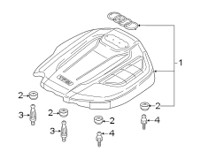 ENGINE / TRANSAXLE. ENGINE APPEARANCE COVER.