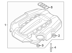 ENGINE / TRANSAXLE. ENGINE APPEARANCE COVER.