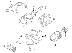 STEERING COLUMN. SHROUD. SWITCHES & LEVERS.