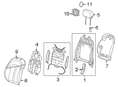 SEATS & TRACKS. FRONT SEAT COMPONENTS.