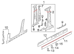 PILLARS. ROCKER & FLOOR. CENTER PILLAR & ROCKER.