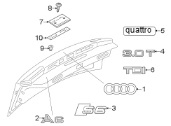 TRUNK LID. EXTERIOR TRIM.