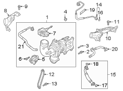 ENGINE / TRANSAXLE. TURBOCHARGER & COMPONENTS.