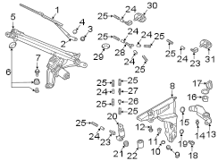 WINDSHIELD. WIPER & WASHER COMPONENTS.