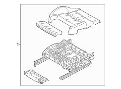 Seats & tracks. Front seat components.