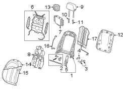 SEATS & TRACKS. FRONT SEAT COMPONENTS.