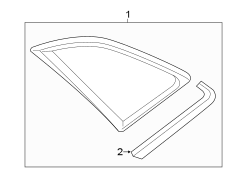 QUARTER PANEL. GLASS.