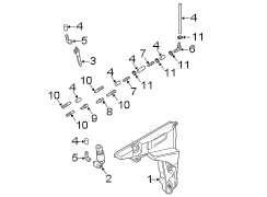 TRUNK LID. WASHER COMPONENTS.