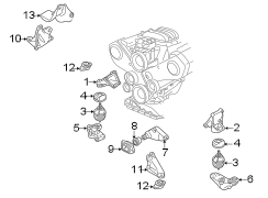 ENGINE / TRANSAXLE. ENGINE & TRANS MOUNTING.