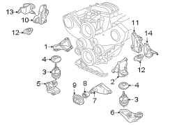 ENGINE / TRANSAXLE. ENGINE & TRANS MOUNTING.