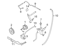 STEERING GEAR & LINKAGE. PUMP & HOSES.