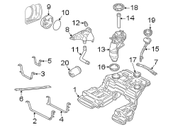 Fuel system components.