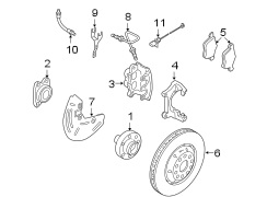 FRONT SUSPENSION. BRAKE COMPONENTS.