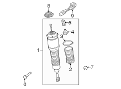 FRONT SUSPENSION. SHOCKS & COMPONENTS.