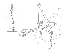 RESTRAINT SYSTEMS. FRONT SEAT BELTS.