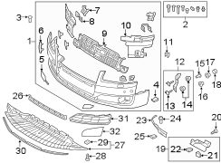 FRONT BUMPER. BUMPER & COMPONENTS. (1/1)
