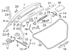 TRUNK LID. LID & COMPONENTS. (1/1)