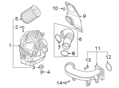 Engine / transaxle. Air intake.