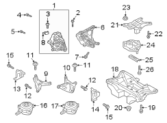 Engine / transaxle. Engine & TRANS mounting.