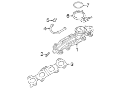 Exhaust system. Exhaust manifold.