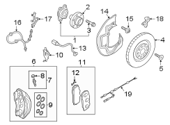 FRONT SUSPENSION. BRAKE COMPONENTS.