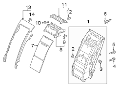 Nut. Console. (Front). A Nut that is used to.