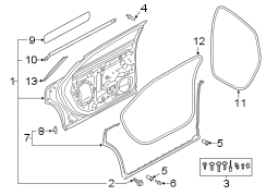 Door Shell Seal (Front, Rear)