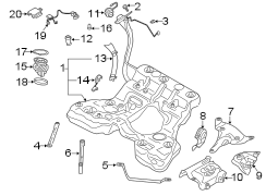 Fuel system components.