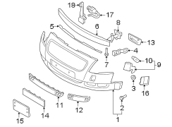 FRONT BUMPER. BUMPER & COMPONENTS.