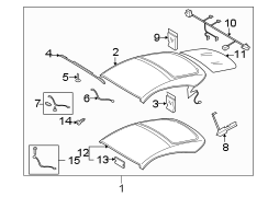 CONVERTIBLE/SOFT TOP. COVER & COMPONENTS.