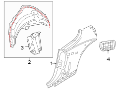 QUARTER PANEL. INNER STRUCTURE.