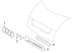 TRUNK LID. EXTERIOR TRIM.