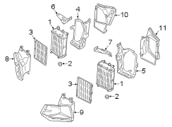 Radiator Support Air Duct Bracket