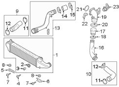 Intercooler Pipe (Front, Rear, Upper, Lower)