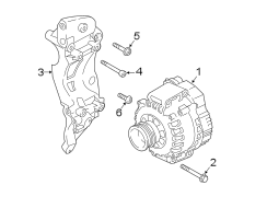 Alternator Bracket Bolt