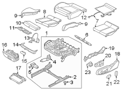 SEATS & TRACKS. FRONT SEAT COMPONENTS.