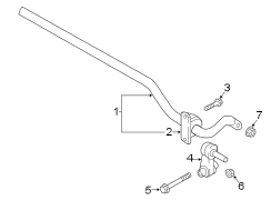 REAR SUSPENSION. STABILIZER BAR.