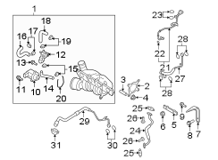 ENGINE / TRANSAXLE. TURBOCHARGER & COMPONENTS.