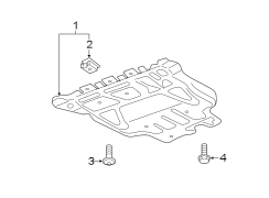 Radiator Support Splash Shield (Front, Lower)