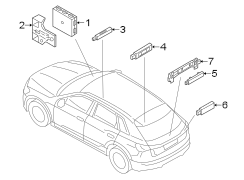 KEYLESS ENTRY COMPONENTS.