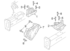 ENGINE / TRANSAXLE. ENGINE & TRANS MOUNTING.