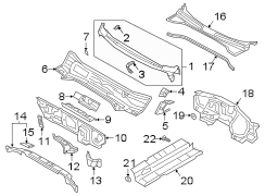 Cowl Water Deflector Seal