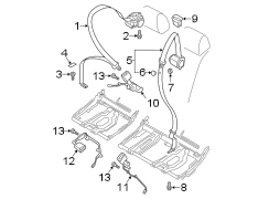 RESTRAINT SYSTEMS. REAR SEAT BELTS.