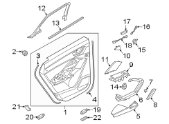 Door Window Belt Weatherstrip (Upper)