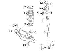 REAR SUSPENSION. SHOCKS & COMPONENTS.