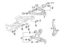 FRONT SUSPENSION. SUSPENSION COMPONENTS.