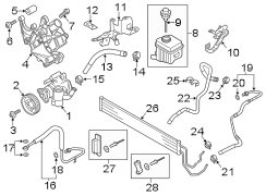 STEERING GEAR & LINKAGE. PUMP & HOSES.