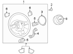 STEERING WHEEL & TRIM.