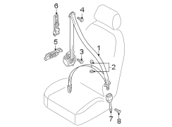 RESTRAINT SYSTEMS. FRONT SEAT BELTS.